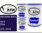 Preview: Mercedes-Benz, Atoll Blue, 375 / 5375: 500ml Lackdose + 500ml Klarlack + 250ml Härter - Set, von ATW Autoteile West.